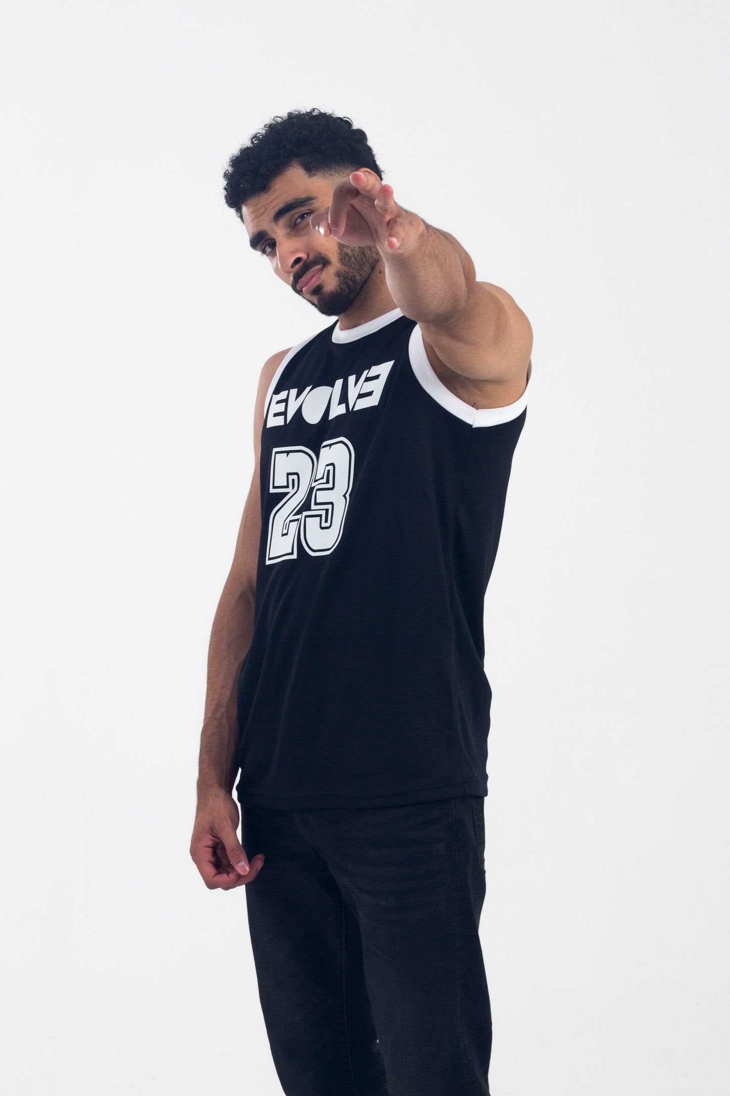 EVOLVE® BLACK RELAXED JERSEY