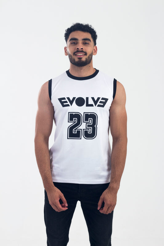 EVOLVE® WHITE MUSCLE TANK